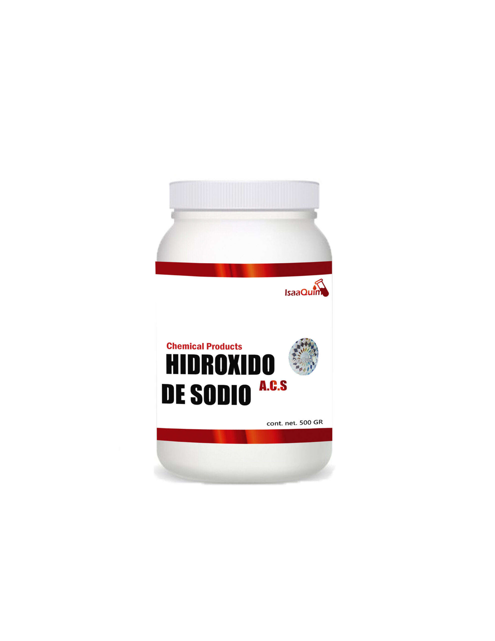 Hidróxido de Sodio Ra 500gr IsaaQuim Hidróxido de Sodio Ra 500gr IsaaQuim